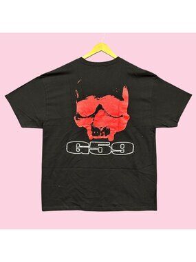 G59 Records x The Suicideboys Red Skull Glow Logo Hip-Hop Tee XXL